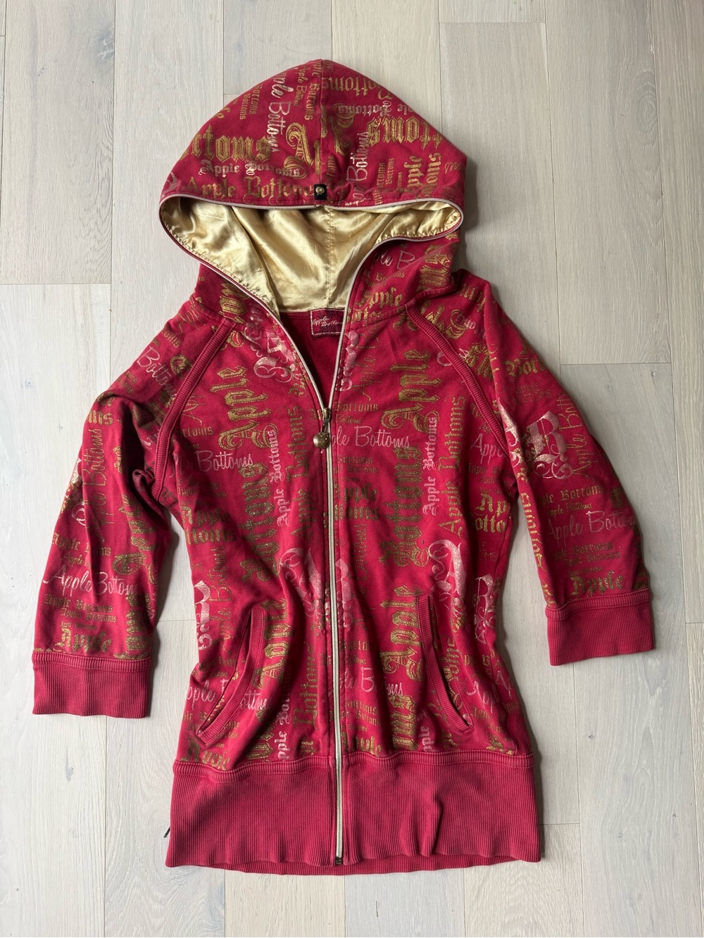 apple bottoms full zip hoodie
